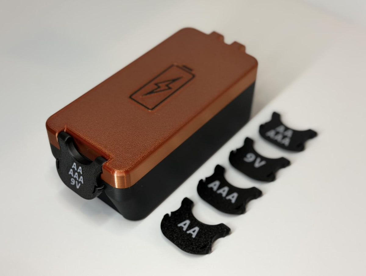 AA AAA 9V battery storage box, BoxLoc case - photo 5