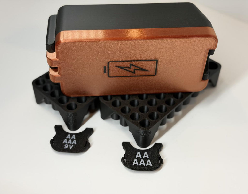 AA AAA 9V battery storage box, BoxLoc case - photo 2