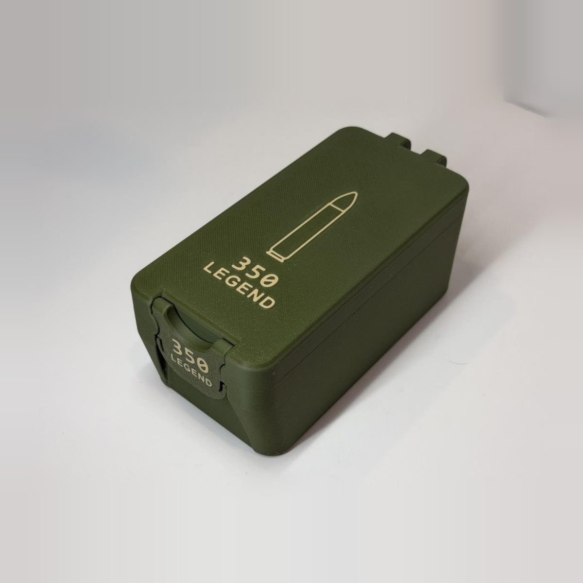 350 Legend ammo box, 50 round BoxLoc case