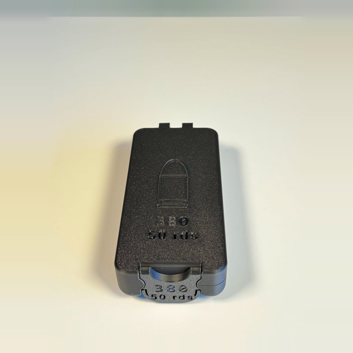 380 ammo box, 50 round BoxLoc case