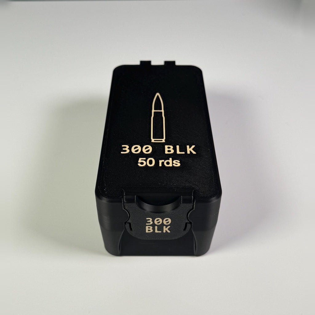 300 Blackout ammo box, 50 round BoxLoc case