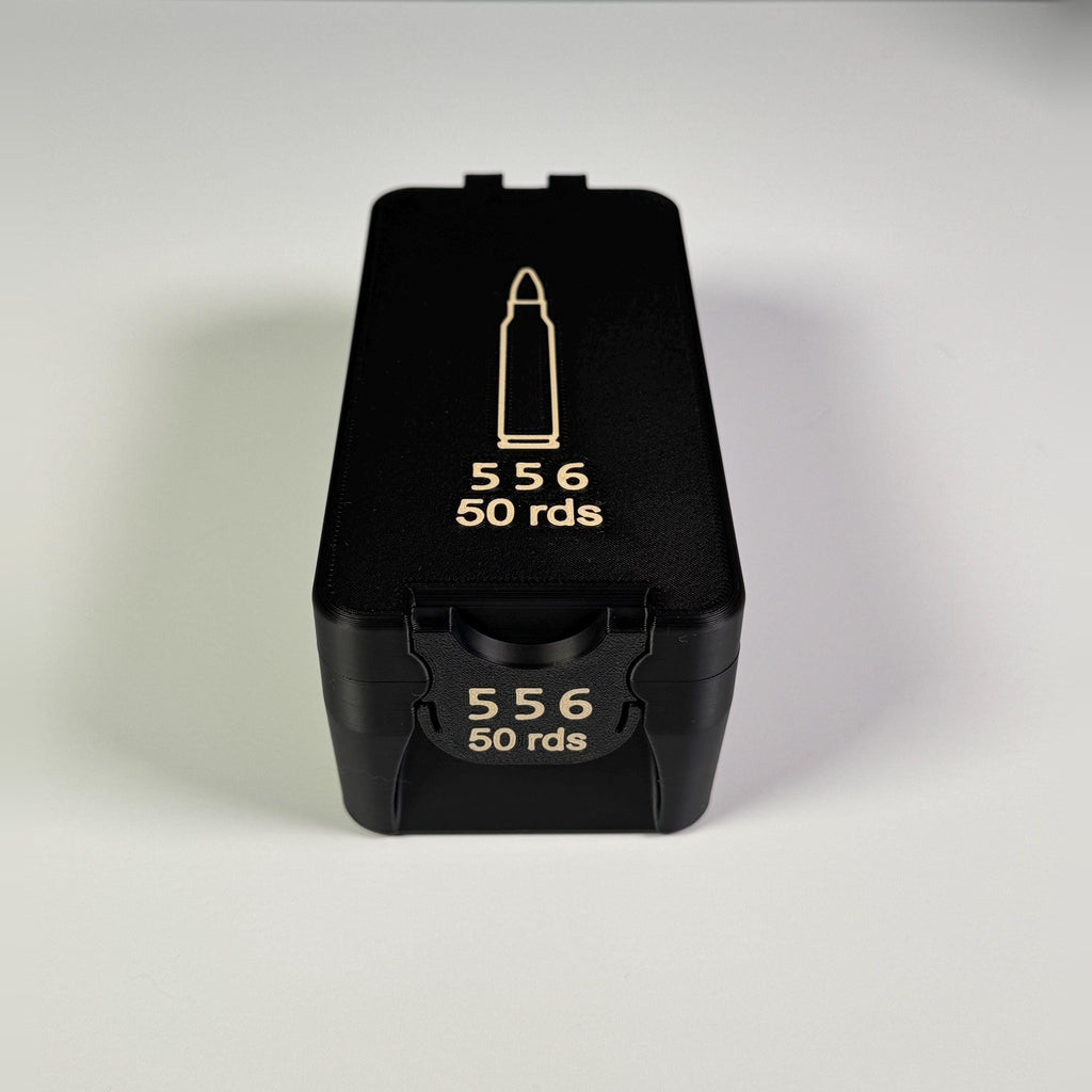 5.56/.223 ammo box, 50 round BoxLoc case