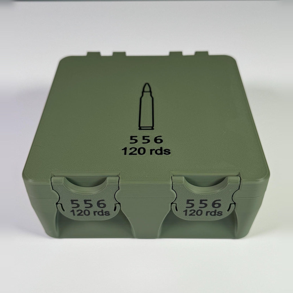 5.56/.223 ammo box, 100/120 round BoxLoc case
