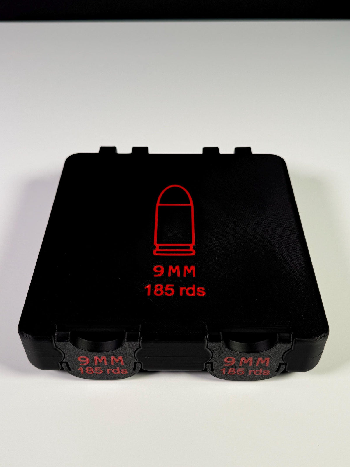 9mm Ammo Box – 100/185 Round Capacity | BoxLoc Modular Storage Case Large