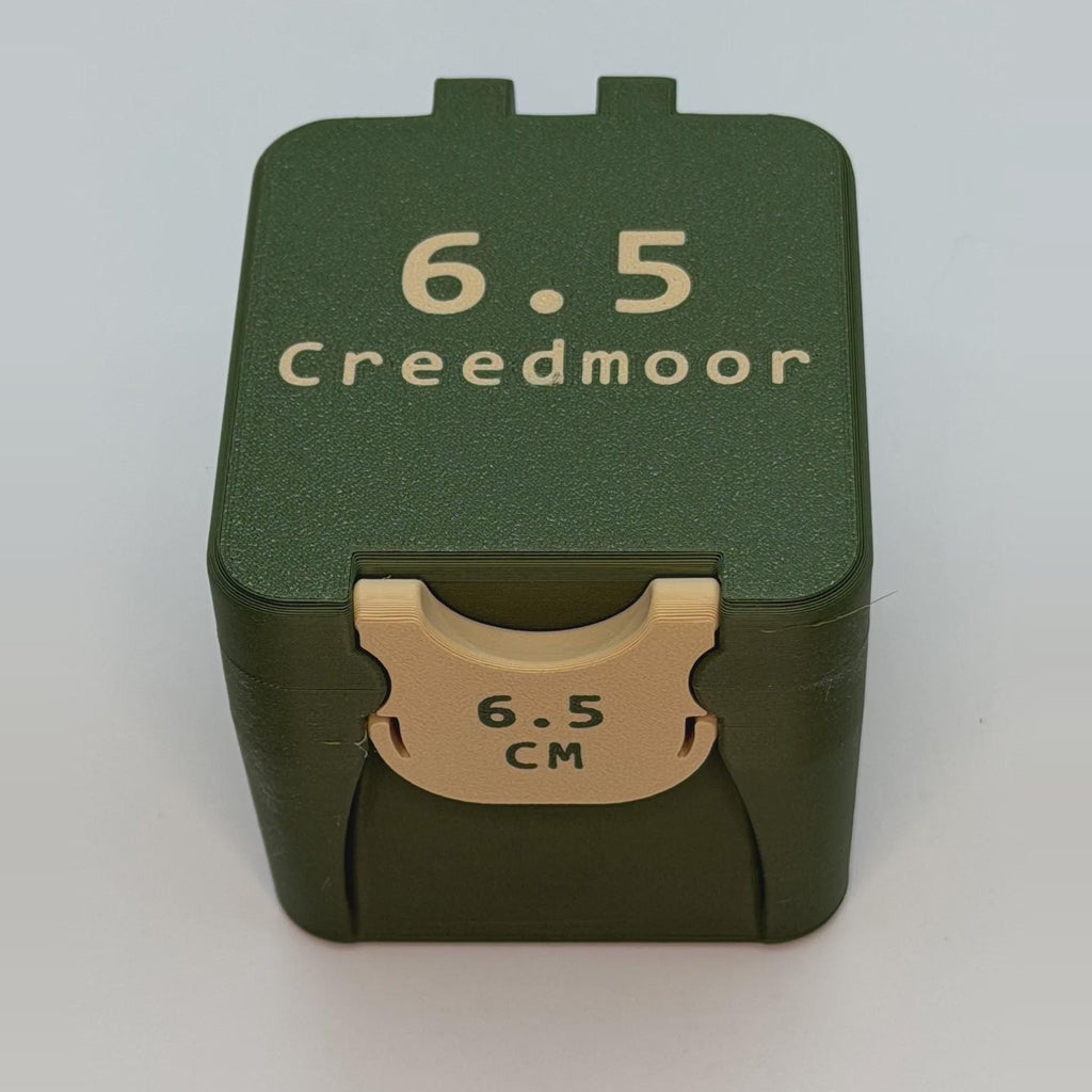 6.5 Creedmoor ammo box, 25 round BoxLoc case